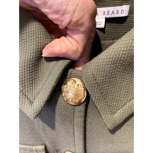 Veronica Beard Lambert Dickey Coat in Army Green size 8 - Picture 5 of 7